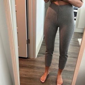 Gingham skinny pant